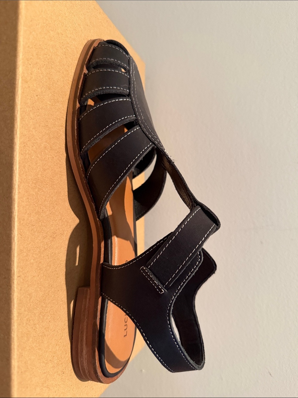 HARI Black Multi-Strap Everyday Sandal